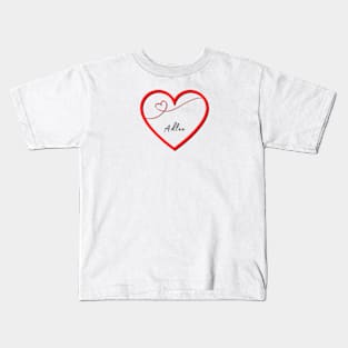 ADLEE Name in Heart Kids T-Shirt